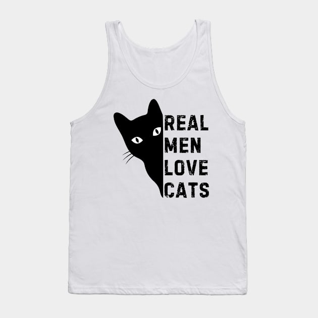 Real Men Love Cats Tank Top by Noshiyn